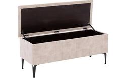 Goossens excellent bedbank attent beige stof - 8235535-{merk}-proefmodel-proefmodel-stof-02